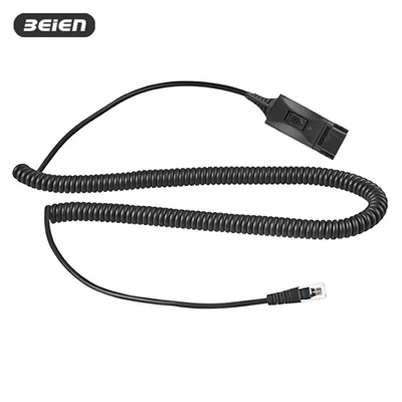 Bnqd - rj9 pem hauv ntej kawg QD cable nrog ruam (slingshot cable)